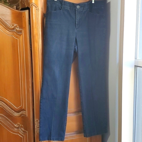 Christopher Banks denim women's pant. Zipper closure. Size 12. Good used cond. - Picture 1 of 8